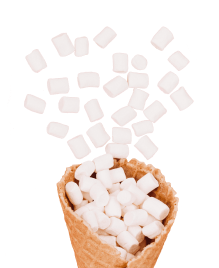 Маршмеллоу в рожке.